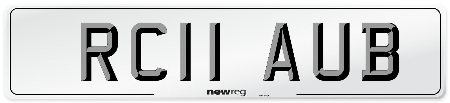 RC11 AUB Number Plate from New Reg